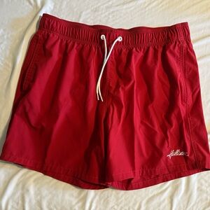 Hollister Red Swim Trunks